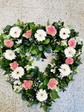 Pink and White Heart