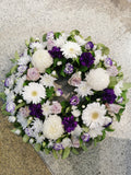 Purple White Mix Wreath