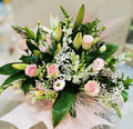 Baby Pink with White