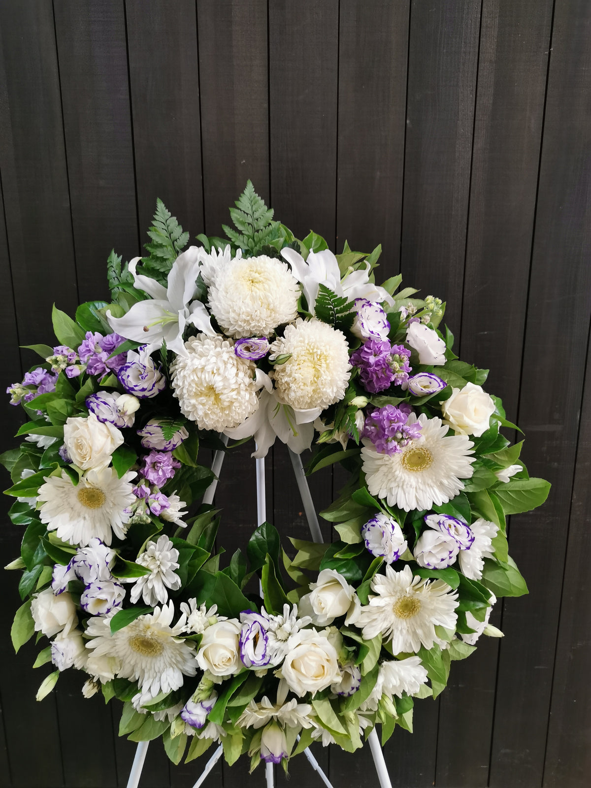 Purple Touch Wreath